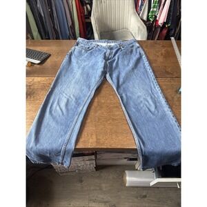 Brooks Brothers Men's Denim Blue Jeans Size 38x32 Slim Fit Straight Medium Wash